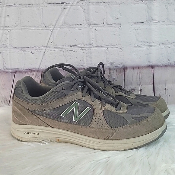 New Balance MW877GT Grey Suede Walking Shoes Sneakers Men’s Size 10.5 - Picture 5 of 17